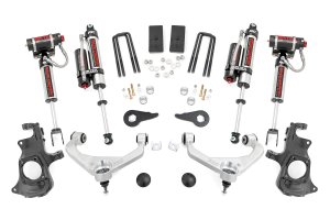 Chevrolet Silverado 3500 HD Suspension Lift Kit - Rough Country - Knuckle | Vertex | w/ Overloads - '11-'19